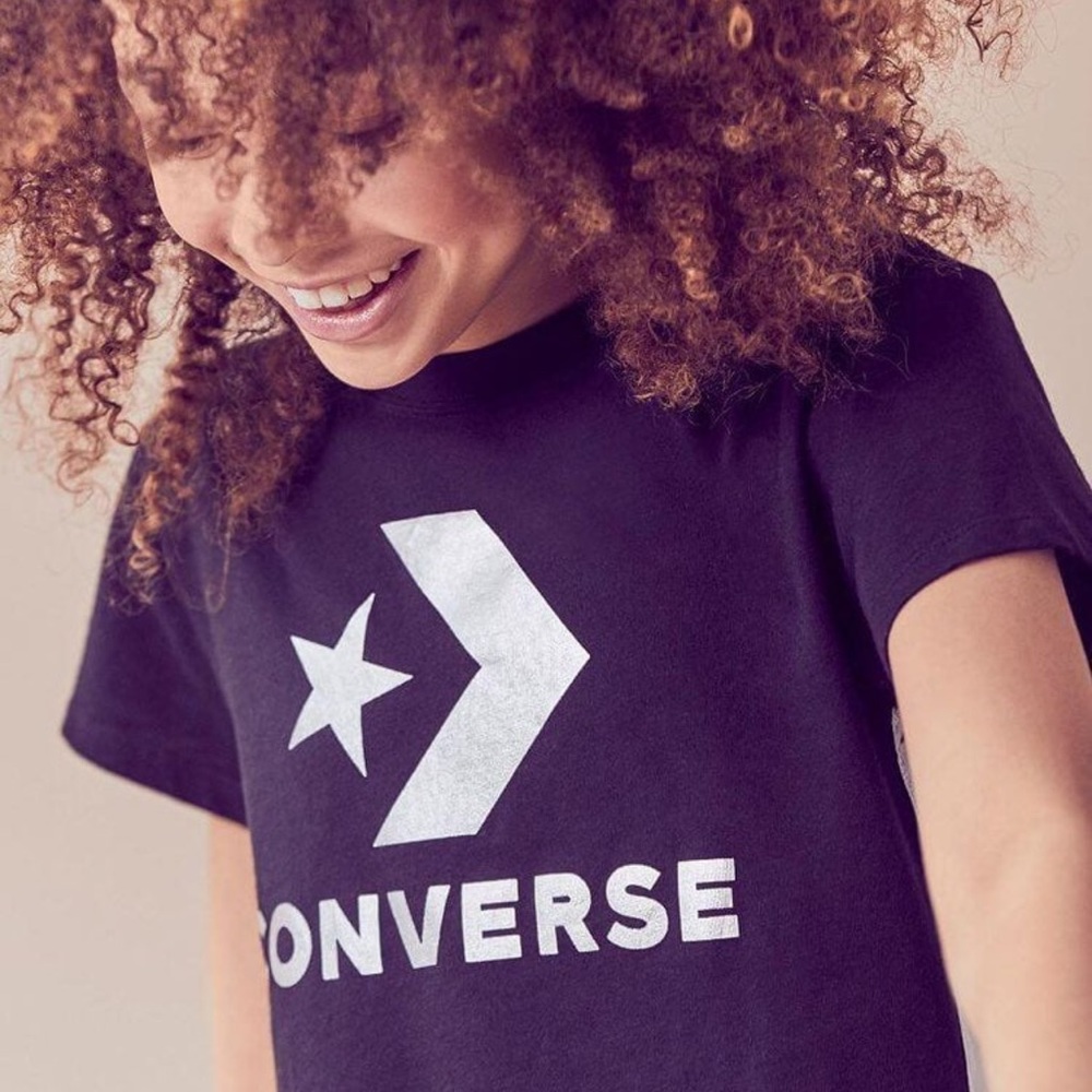 Converse dress tee shirt top mini dress black white gray sport athletic fashion